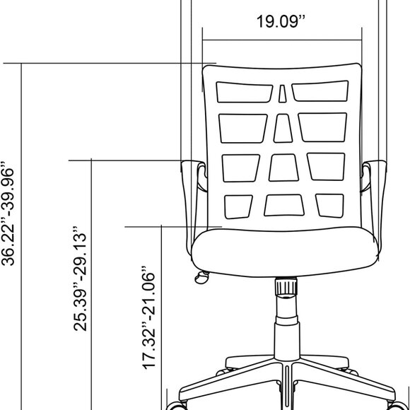 Jaxby Mid-Black Chair - Picture 6 of 7
